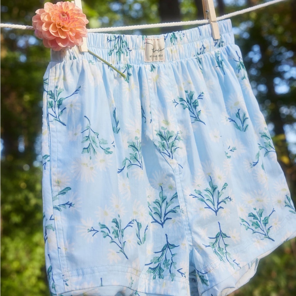 NWT We The Free | Free People Day To Day Chambray Floral Lounge Shorts